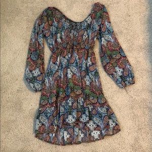 Paisley print dress